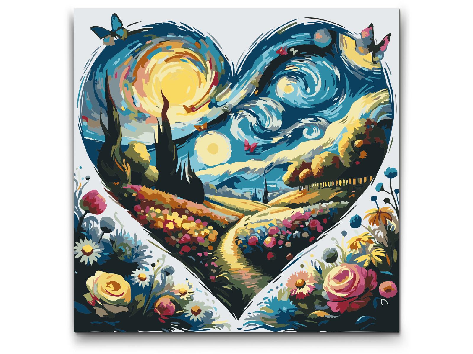 Painting by Numbers - Vincent Van Gogh - Starry Night in the Heart